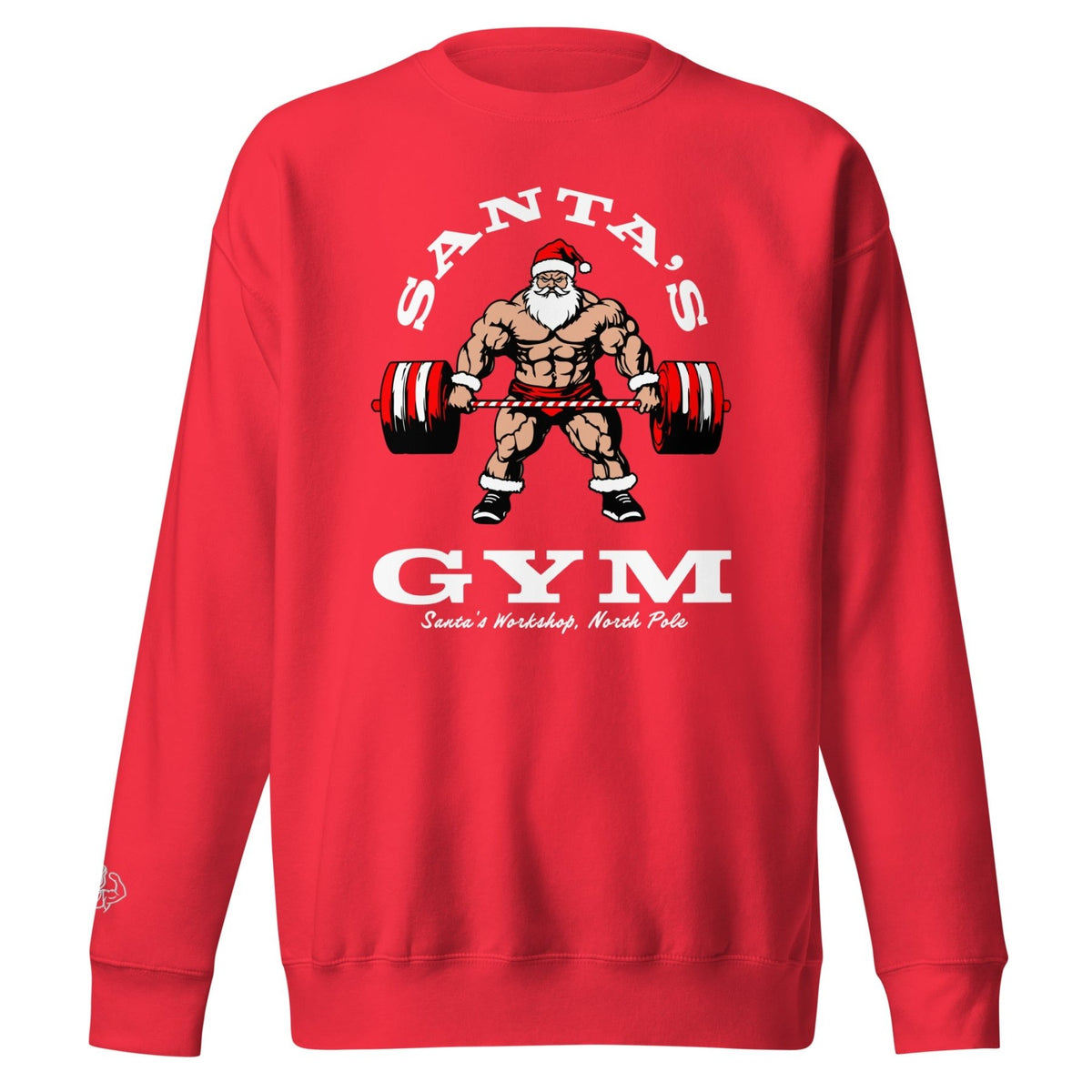 Santa's Gym Christmas Sweater - Meathead’s Lifting Apparel