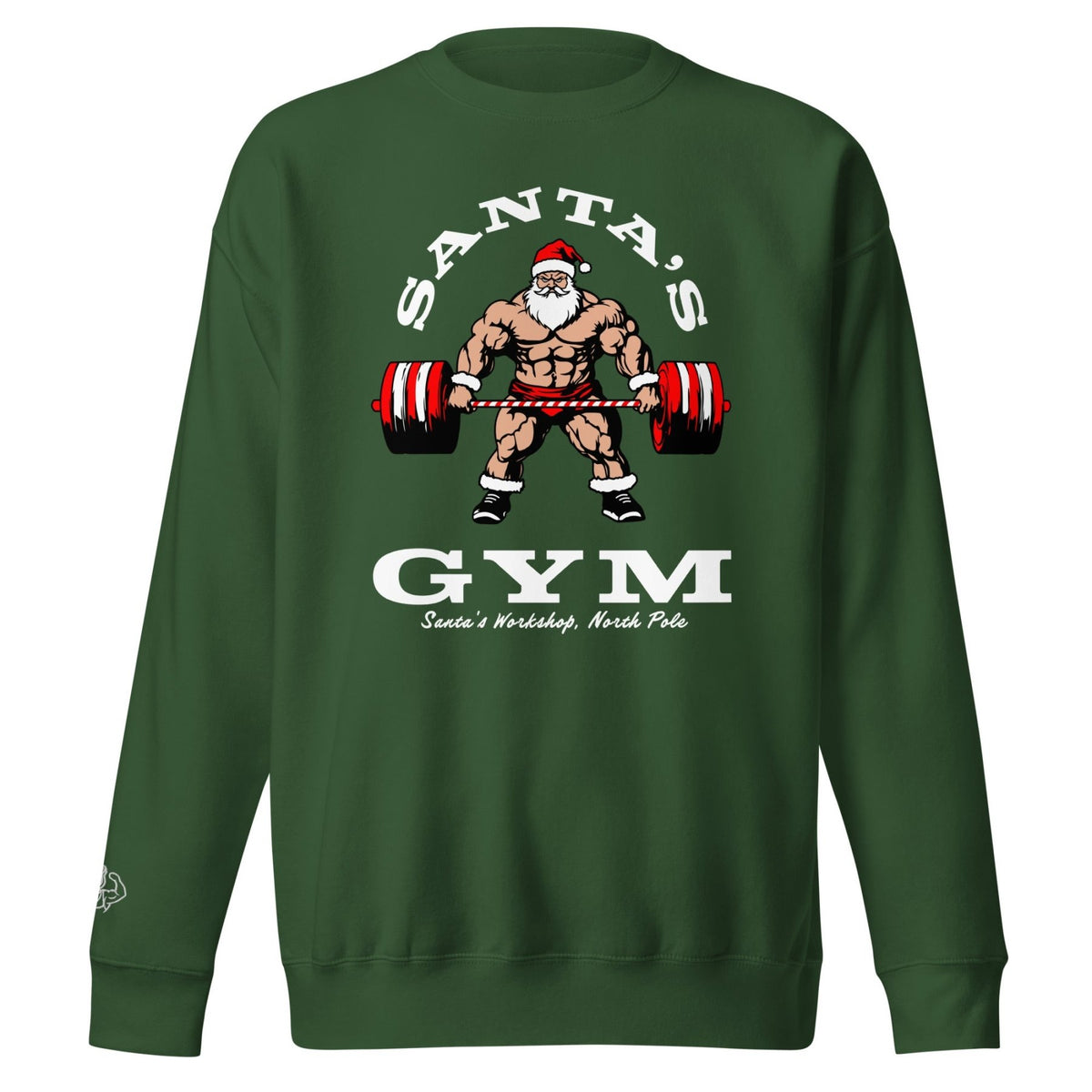 Santa's Gym Christmas Sweater - Meathead’s Lifting Apparel